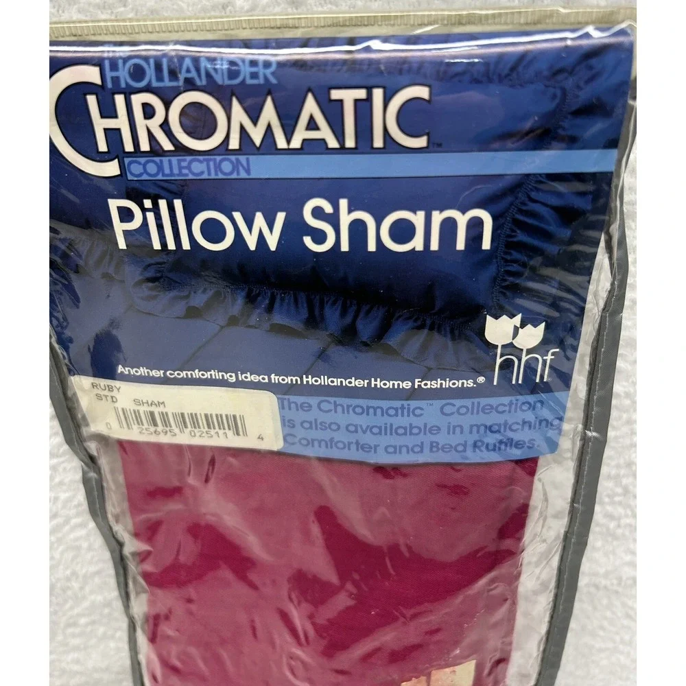 Vintage Hollander Chromatic Ruby Pink Standard Pillow SHAM NEW‎
